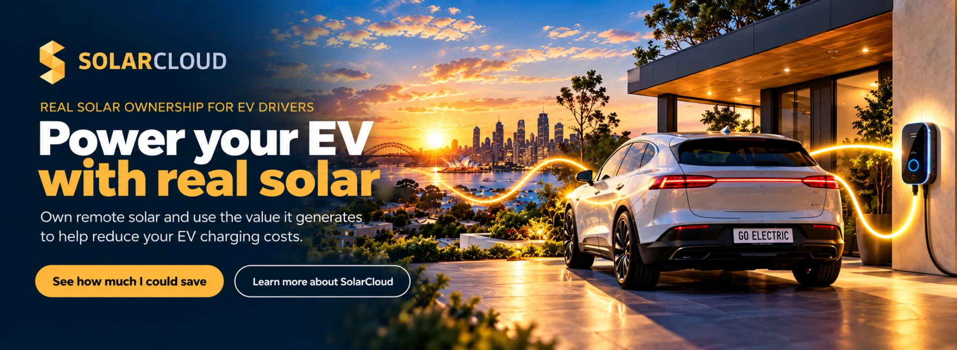 Power your EV with real solar — own remote solar and use the value it generates to help reduce your EV charging costs.
