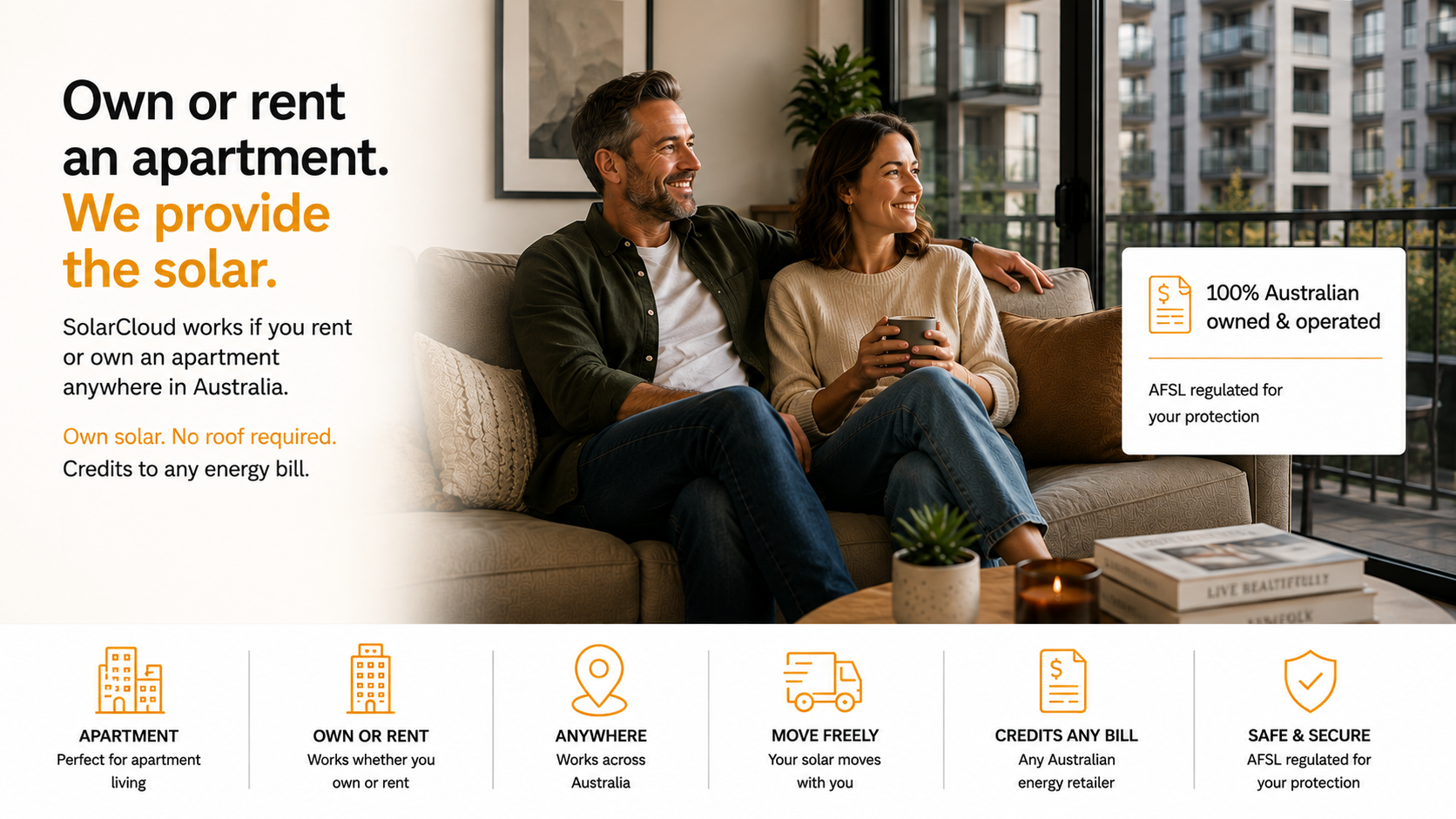 Own or rent an apartment - SolarCloud provides the solar